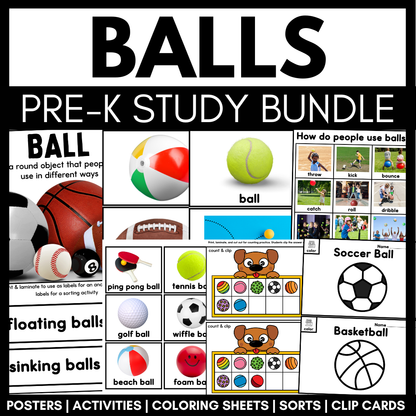 Creative Curriculum® Balls Study | Pre-K Gross Motor & STEM Activities Bundle