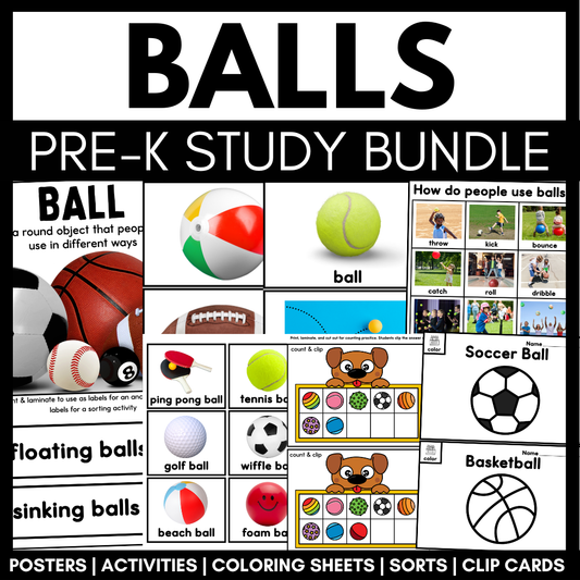 Creative Curriculum® Balls Study | Pre-K Gross Motor & STEM Activities Bundle