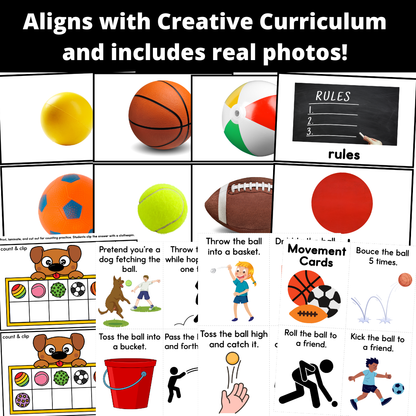 Creative Curriculum® Balls Study | Pre-K Gross Motor & STEM Activities Bundle