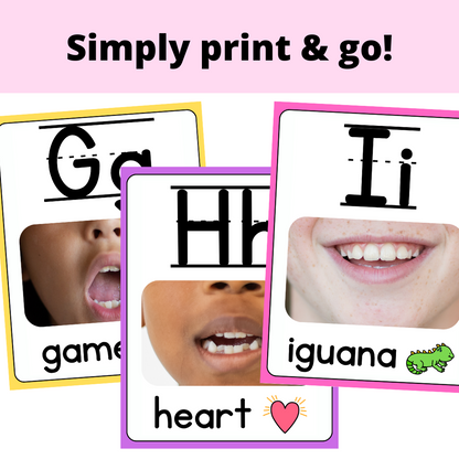 Alphabet Classroom Posters Science of Reading - Colorful Classroom Decor