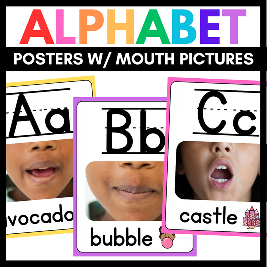 Alphabet Classroom Posters Science of Reading - Colorful Classroom Decor